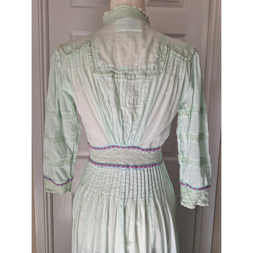 Pitusa x Millie Mackintosh Cotton Edwardian Cottage Prairie Easter Maxi Dress - Picture 9 of 14